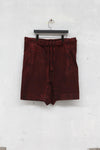 BORIS BIDJAN SABERI Plant-dyed drawstring shorts P21 F1506F-W
